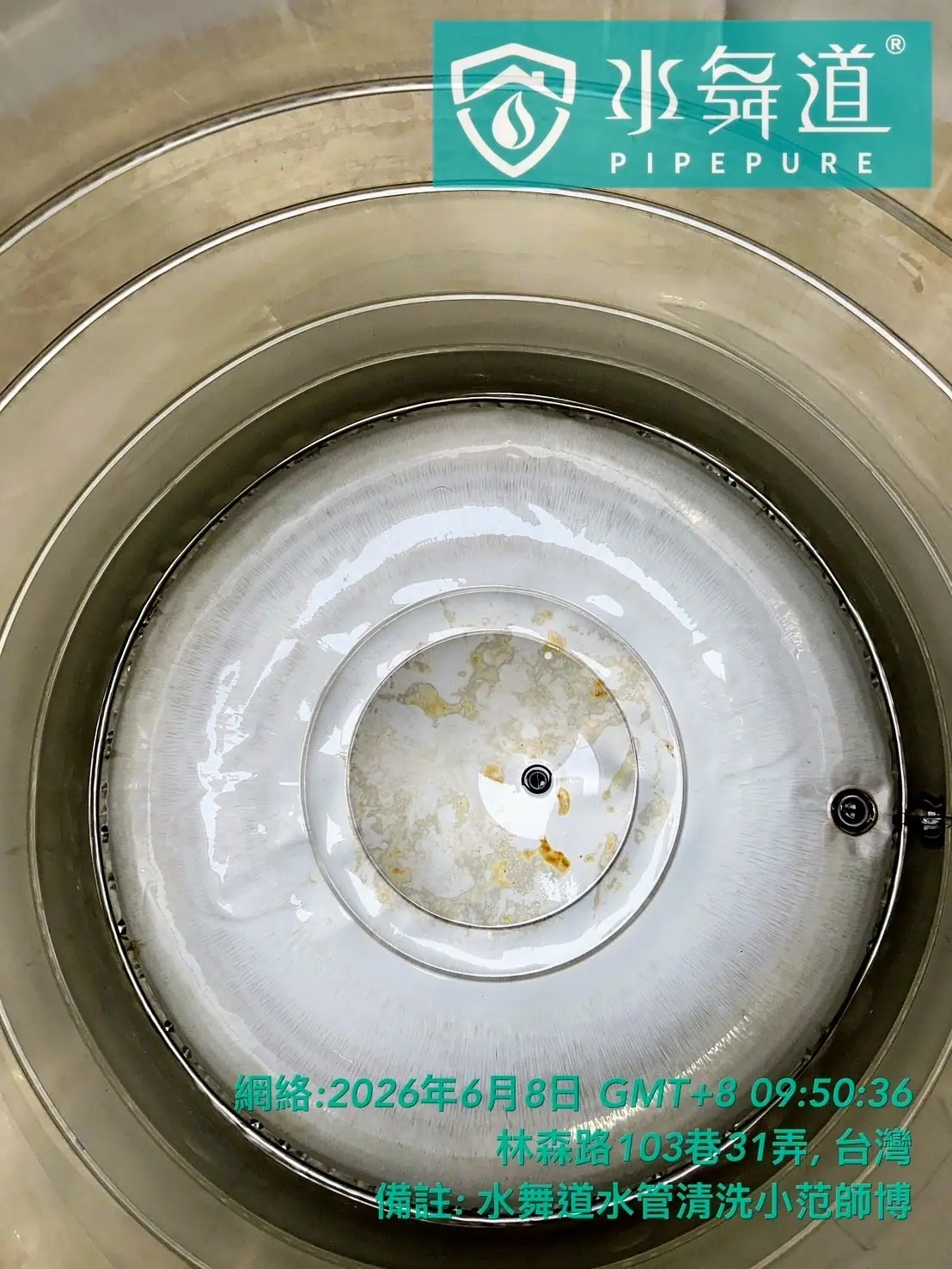 桃園中壢林森路兩顆白鐵水塔清洗後施工紀錄