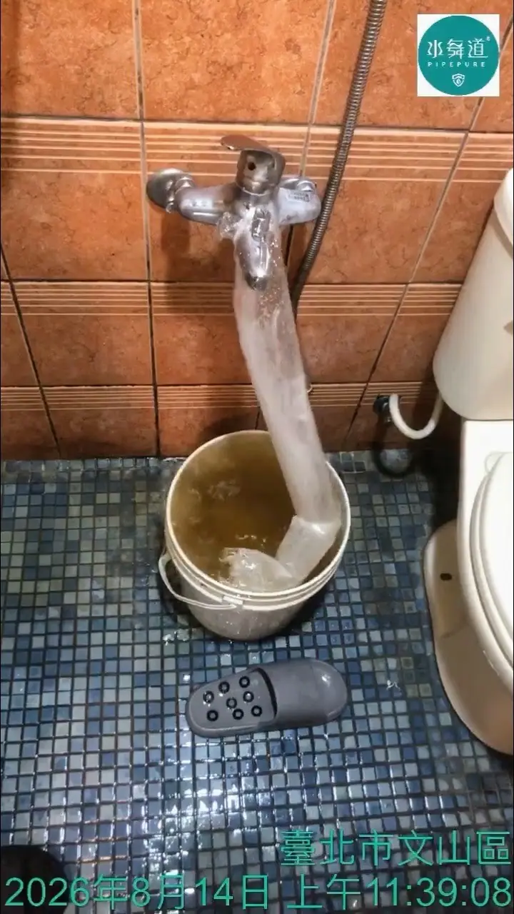 房東主動安排水管清洗。分享老屋水管的判斷方式、清洗過程